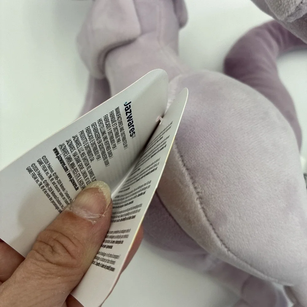 Pokemon Mewtwo Plush Jazwares 12 Inch Legendary Psychic Type Toy NWT PKW5191